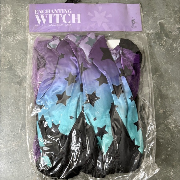 Kids enchanted witch costume new Halloween dress up size 5-6 girls - Picture 1 of 3